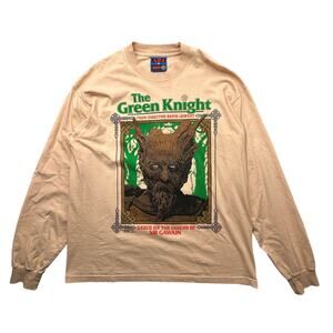 A24 The Green Knight Long Sleeve T-Shirt Mens Large Online Ceramics Beige